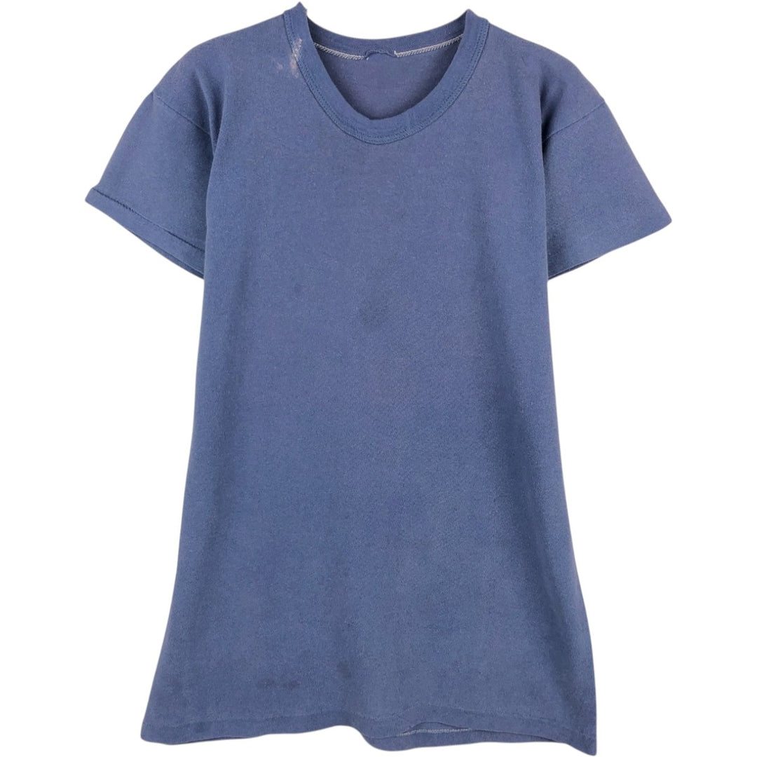 Plain T-shirt, Women's size M, Vintage unclear blue type Vintage Second Hand