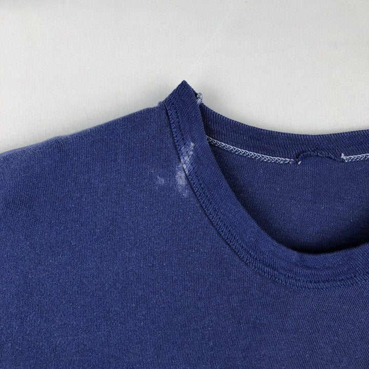 Plain T-shirt, Women's size M, Vintage unclear blue type Vintage Second Hand
