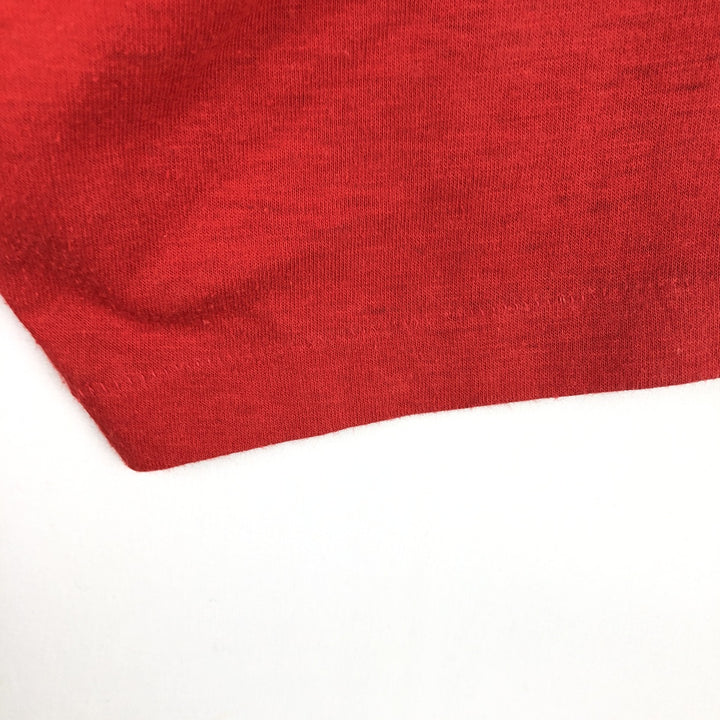 80s-90'S PRO TEES Print T-Shirt, Made in USA, Women's Size M (Equivalent), Vintage polyester red type Vintage Second Hand