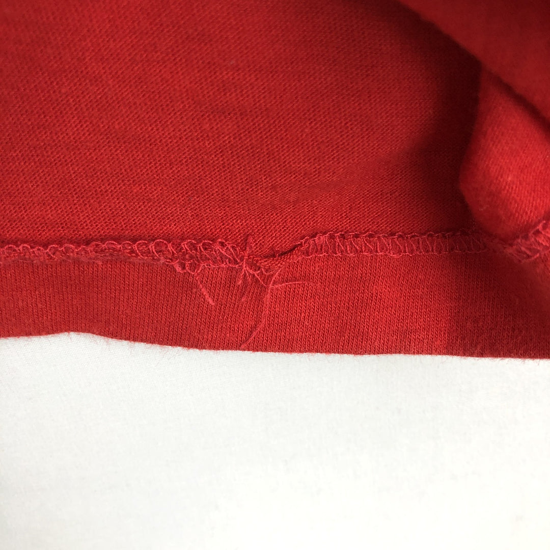 80s-90'S PRO TEES Print T-Shirt, Made in USA, Women's Size M (Equivalent), Vintage polyester red type Vintage Second Hand