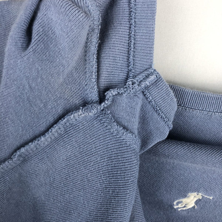 Ralph Lauren short-sleeved T-shirt with a single logo, women's size L (approx.) cotton Blue type light blue Vintage Second Hand