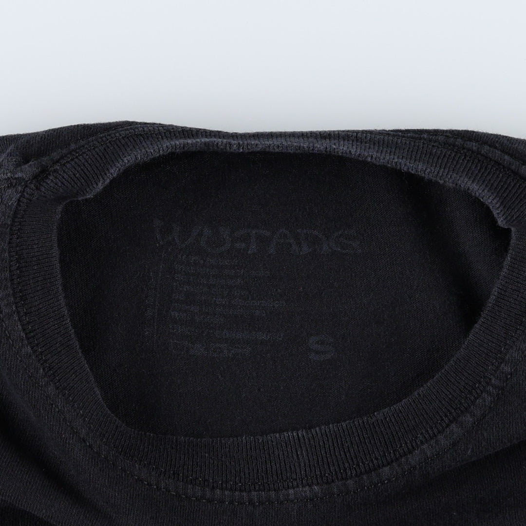 Wu-Tang Clan Fire Pattern Rap T-Shirt (Women's Size S) unclear black type Vintage Second Hand