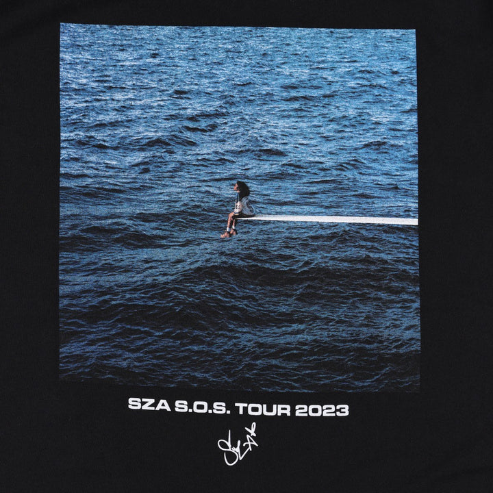 SZA SOS TOUR 2023 Rap T-Shirt (Women's Size M) cotton black type Vintage Second Hand
