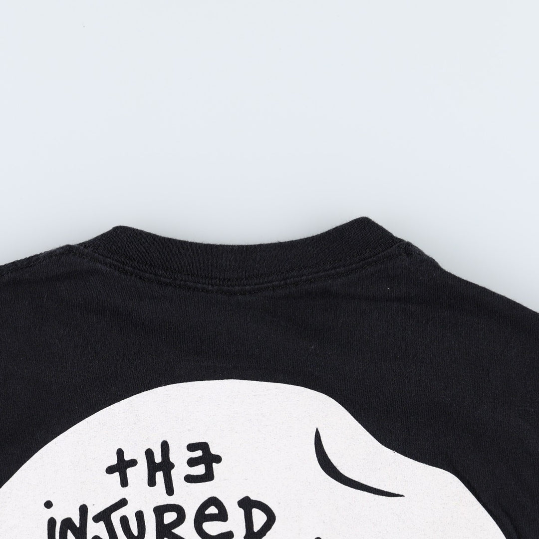 A$AP Rocky sleeve print rap t-shirt, made in USA, women's size S equivalent. unclear black type Vintage Second Hand