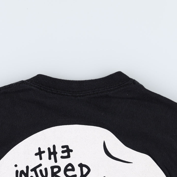 A$AP Rocky sleeve print rap t-shirt, made in USA, women's size S equivalent. unclear black type Vintage Second Hand