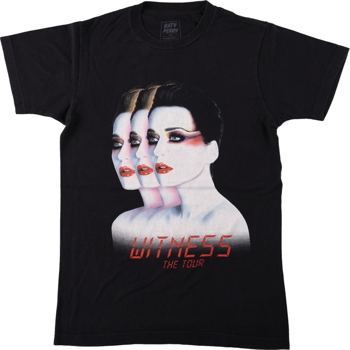 KATY PERRY Witness The Tour Band T-shirt (Women's Size S) cotton black type Vintage Second Hand