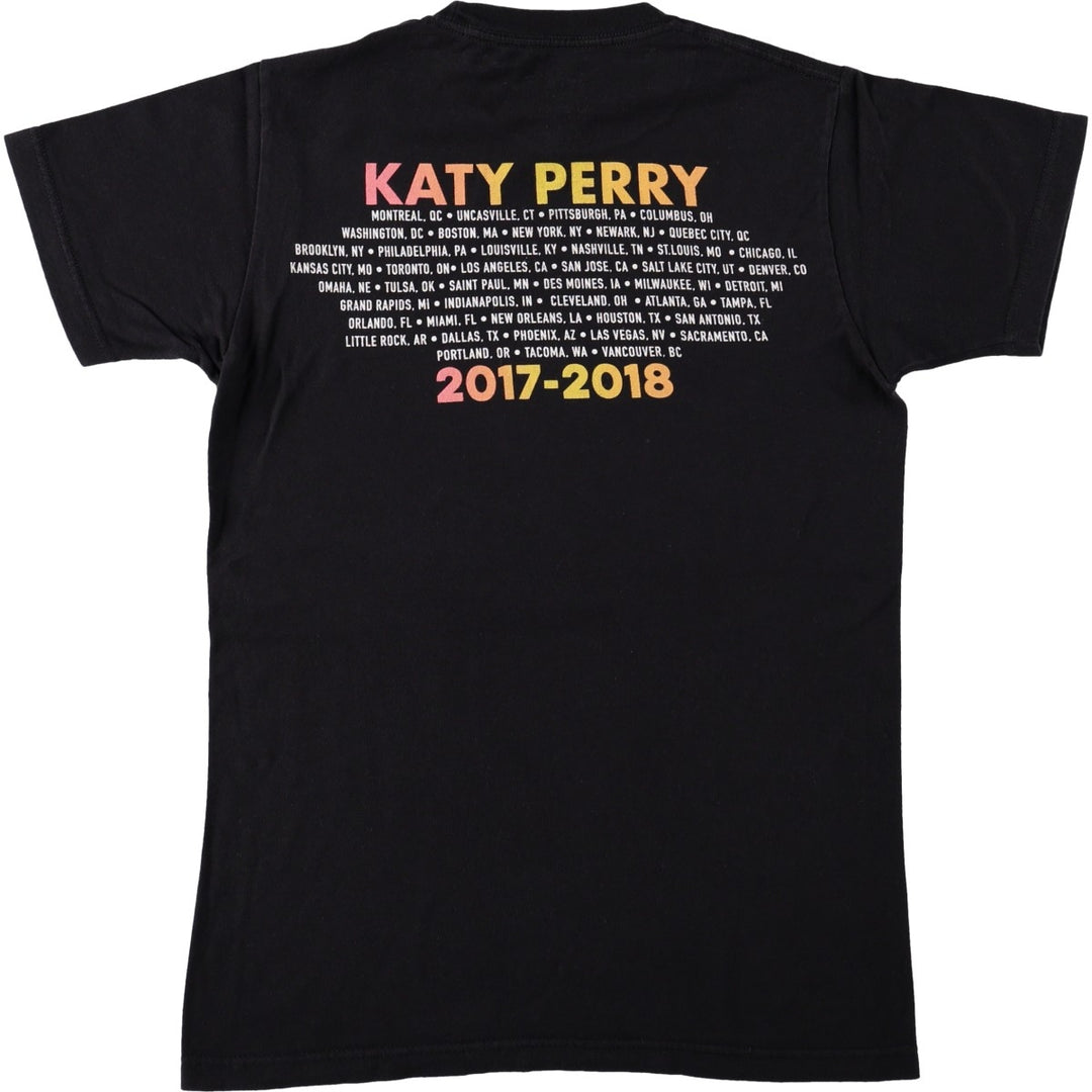 KATY PERRY Witness The Tour Band T-shirt (Women's Size S) cotton black type Vintage Second Hand