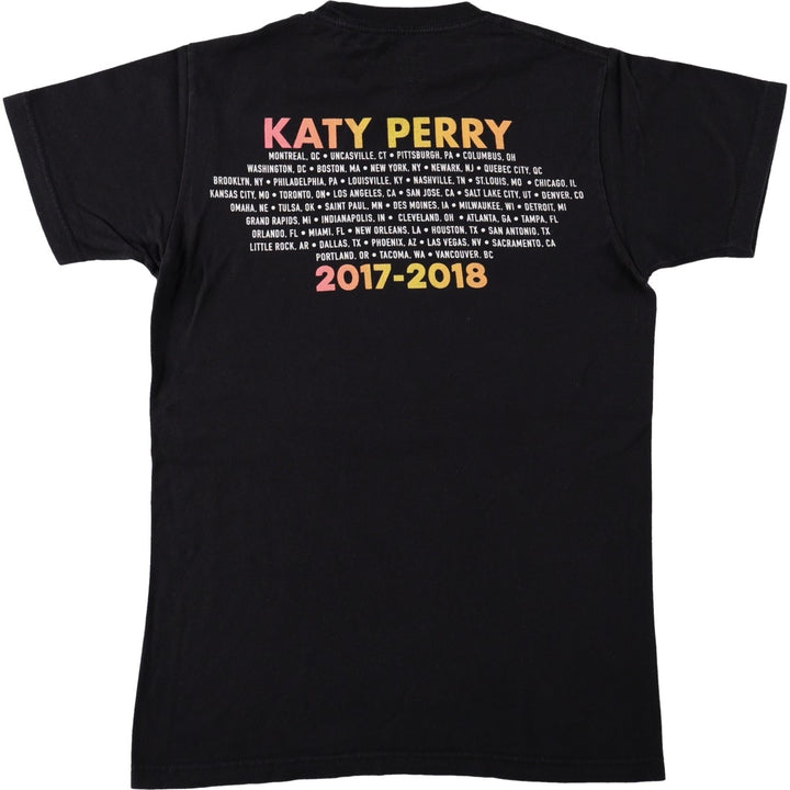 KATY PERRY Witness The Tour Band T-shirt (Women's Size S) cotton black type Vintage Second Hand