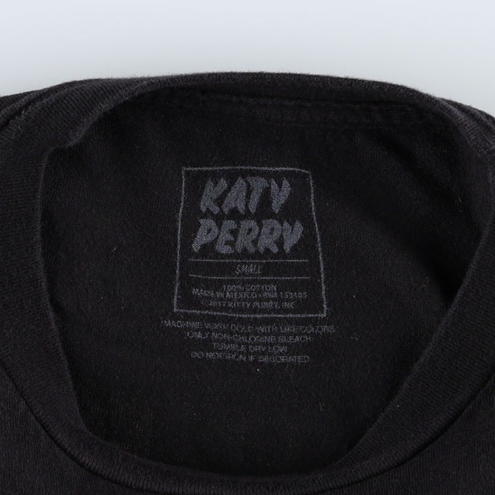 KATY PERRY Witness The Tour Band T-shirt (Women's Size S) cotton black type Vintage Second Hand