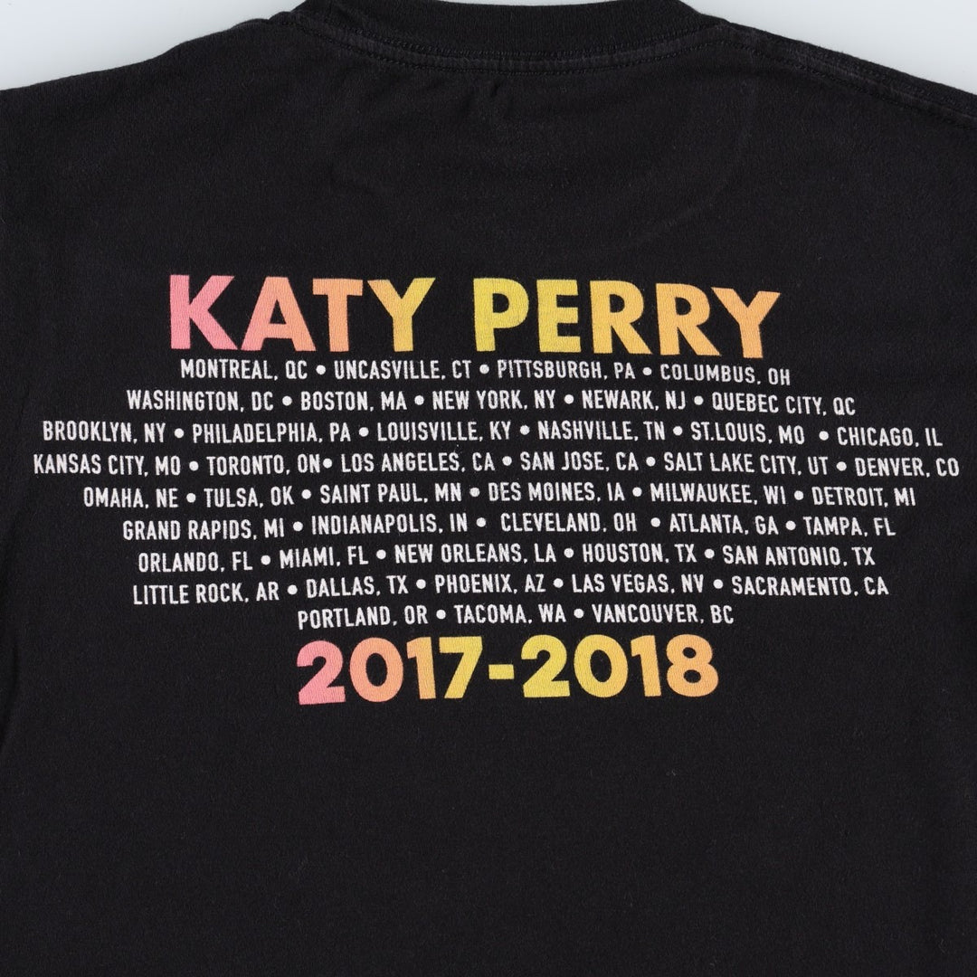 KATY PERRY Witness The Tour Band T-shirt (Women's Size S) cotton black type Vintage Second Hand