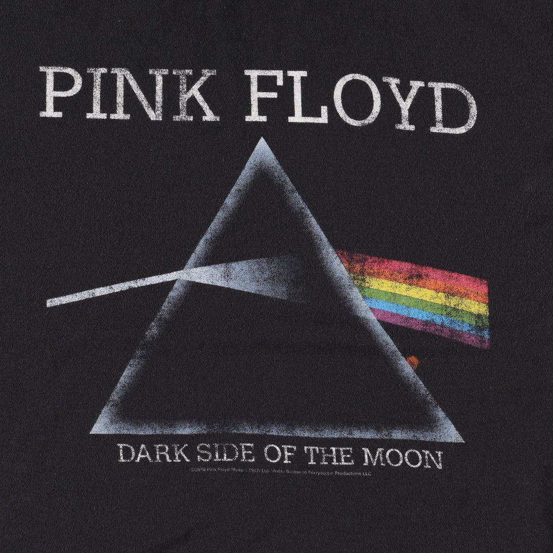 TULTEX PINK FLOYD Band T-Shirt (Women's Size L) cotton black type Vintage Second Hand