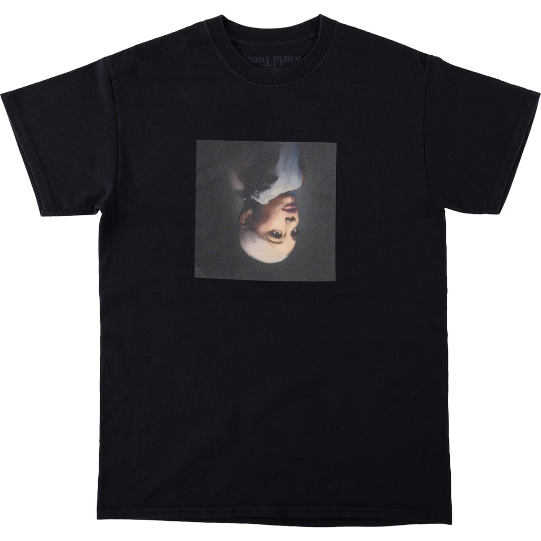ARIANA GRANDE Sweetner World Tour Band T-shirt (Women's Size M) cotton black type Vintage Second Hand