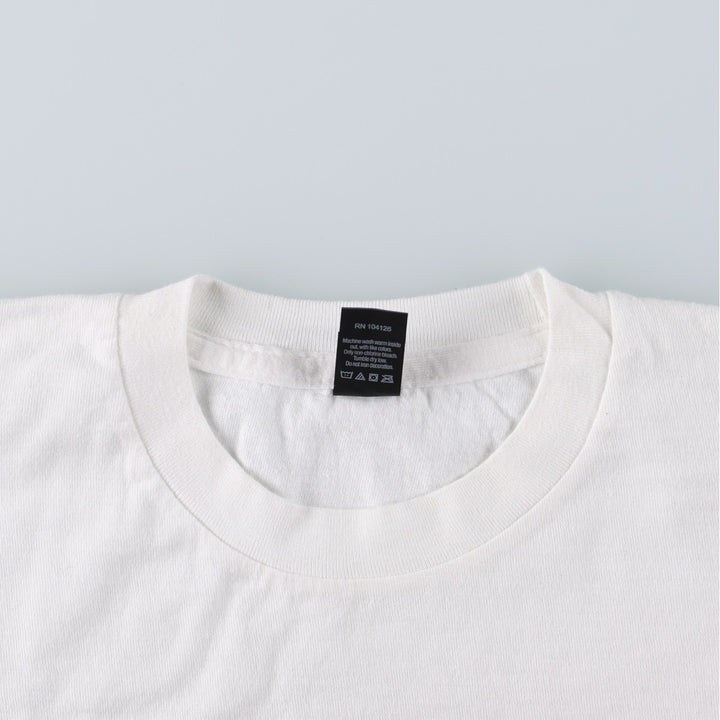 TULTEX SUBLIME Band T-shirt, Women's Size S (approx.) cotton white type Vintage Second Hand