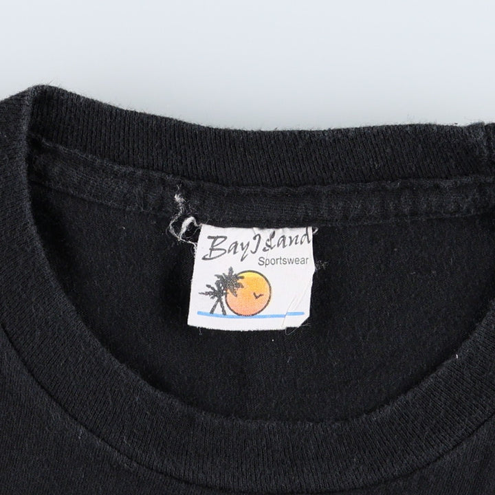 Bay Island RED HOT CHILI PEPPERS Band T-Shirt (Women's XS equivalent) cotton black type Vintage Second Hand