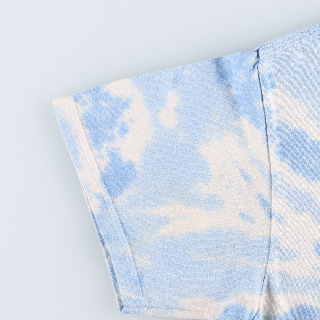 BETTY BOOP Tie-Dye Pattern Character Print T-Shirt (Women's Size M) cotton blue type Vintage Second Hand