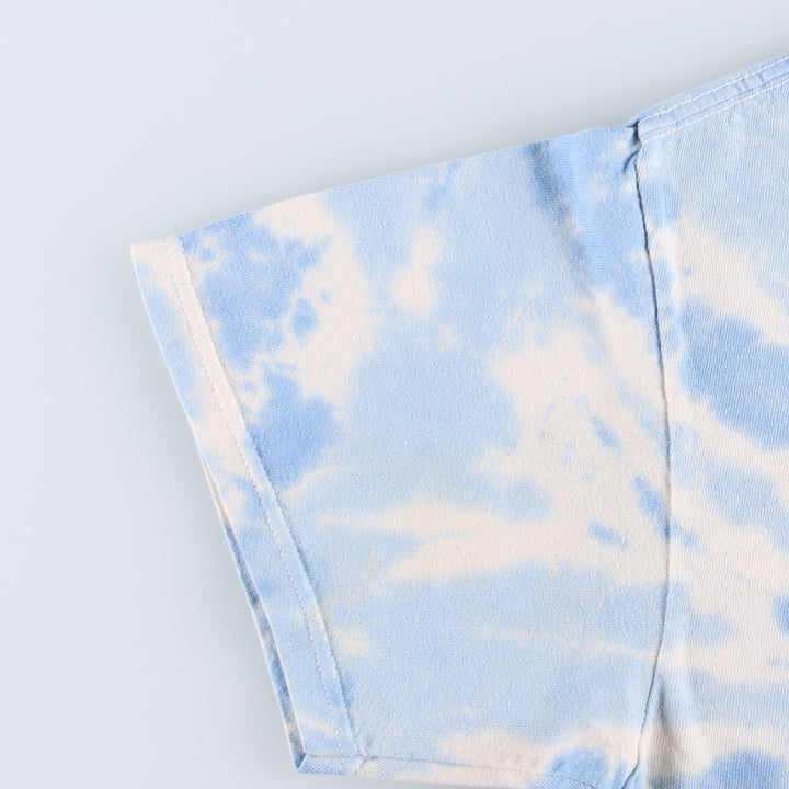 BETTY BOOP Tie-Dye Pattern Character Print T-Shirt (Women's Size M) cotton blue type Vintage Second Hand