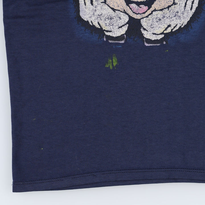 SHERRY'S BEST MICKEY MOUSE Mickey Mouse Character Print T-Shirt, Made in USA, Women's Size S (approx.) polyester navy blue type Vintage Second Hand