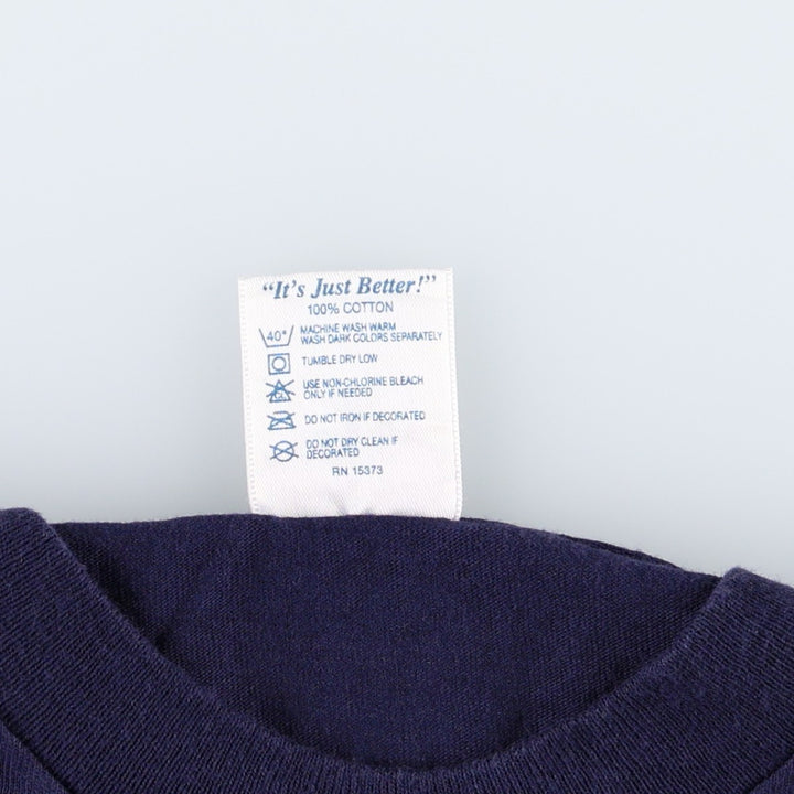 90'S Delta Looney Tunes Tasmanian Devil MLB Seattle Mariners Character Print T-Shirt (Women's Size L) cotton navy blue type Vintage Second Hand