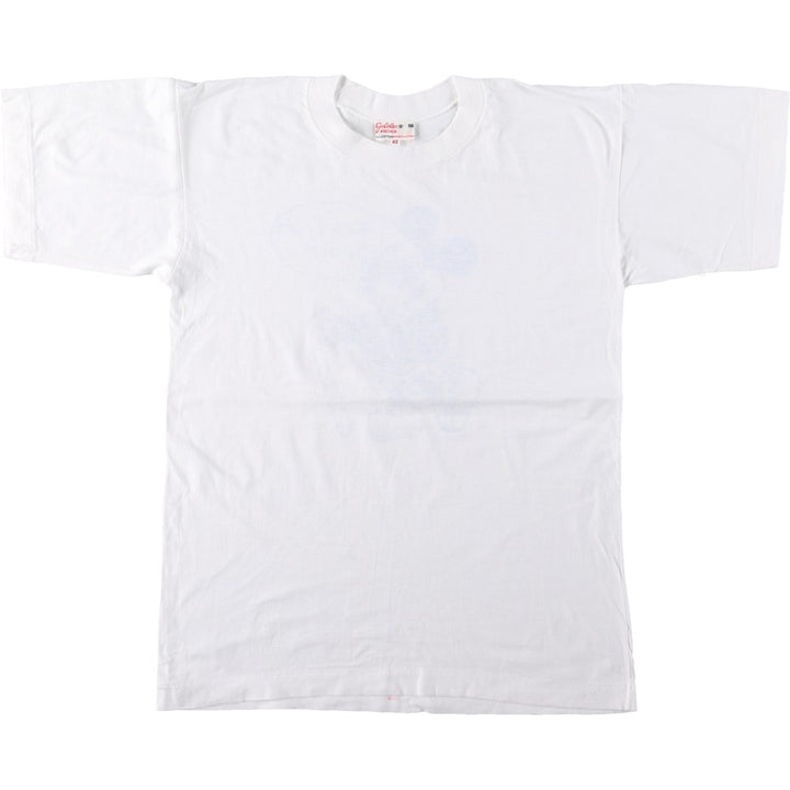 ~90'S Golden ANCHOR MICKEY MOUSE Mickey Mouse Character Print T-Shirt, Men's Size M (Equivalent), Vintage cotton white type Vintage Second Hand