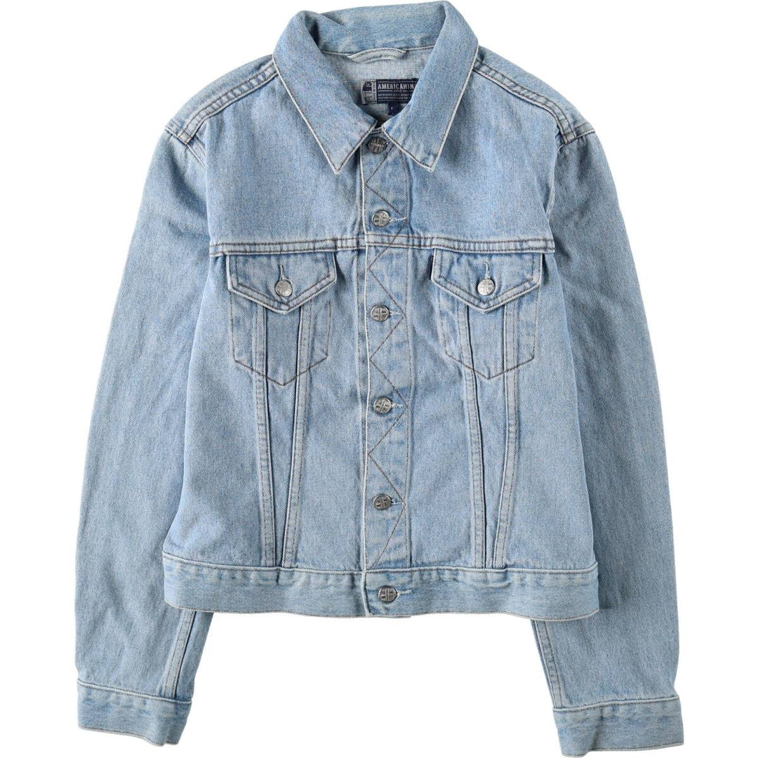AMERICANINO Denim Jacket (Women's Size L) cotton blue type Vintage Second Hand