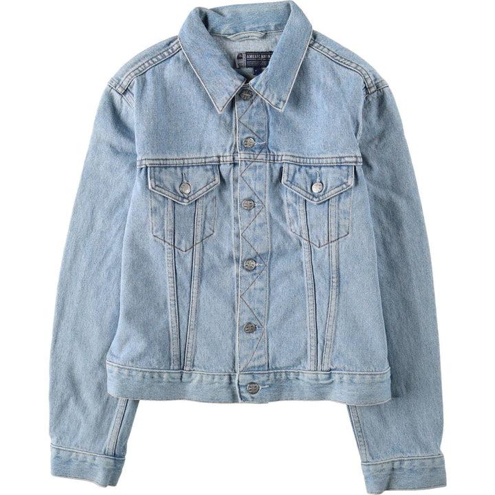 AMERICANINO Denim Jacket (Women's Size L) cotton blue type Vintage Second Hand