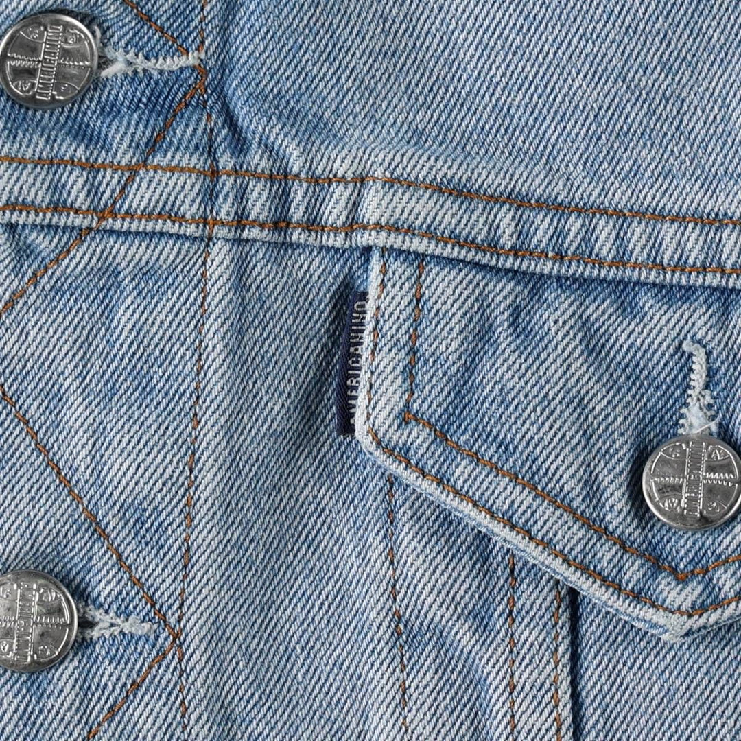 AMERICANINO Denim Jacket (Women's Size L) cotton blue type Vintage Second Hand