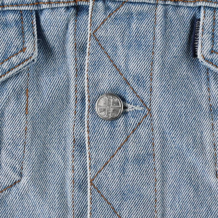 AMERICANINO Denim Jacket (Women's Size L) cotton blue type Vintage Second Hand