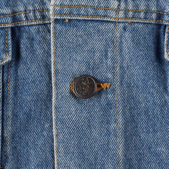 90'S Disney Character Denim Jacket (Women's Size L equivalent) Vintage cotton blue type Vintage Second Hand