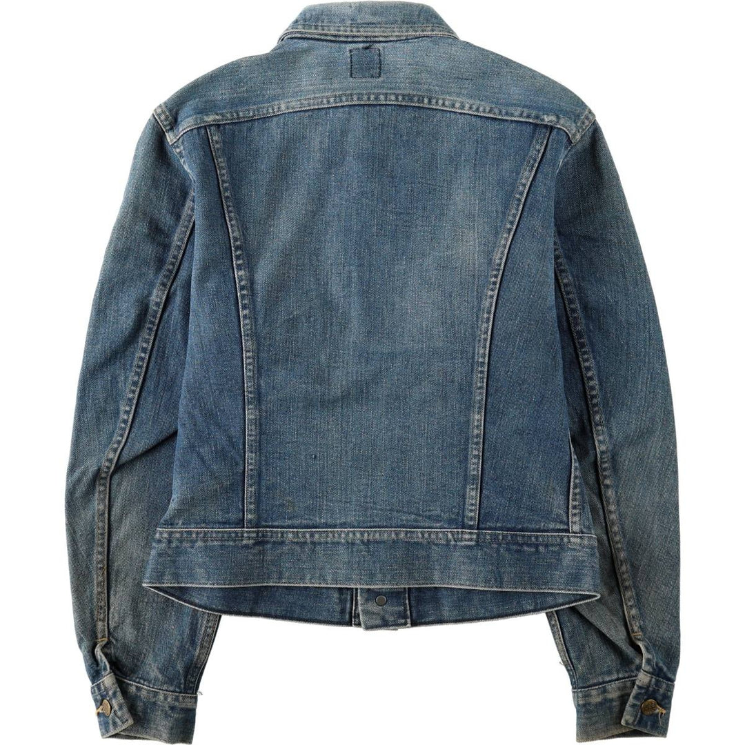~1980'S Lee RIDERS denim jacket with fur trim, made in USA, women's size S equivalent, vintage. unclear blue type Vintage Second Hand