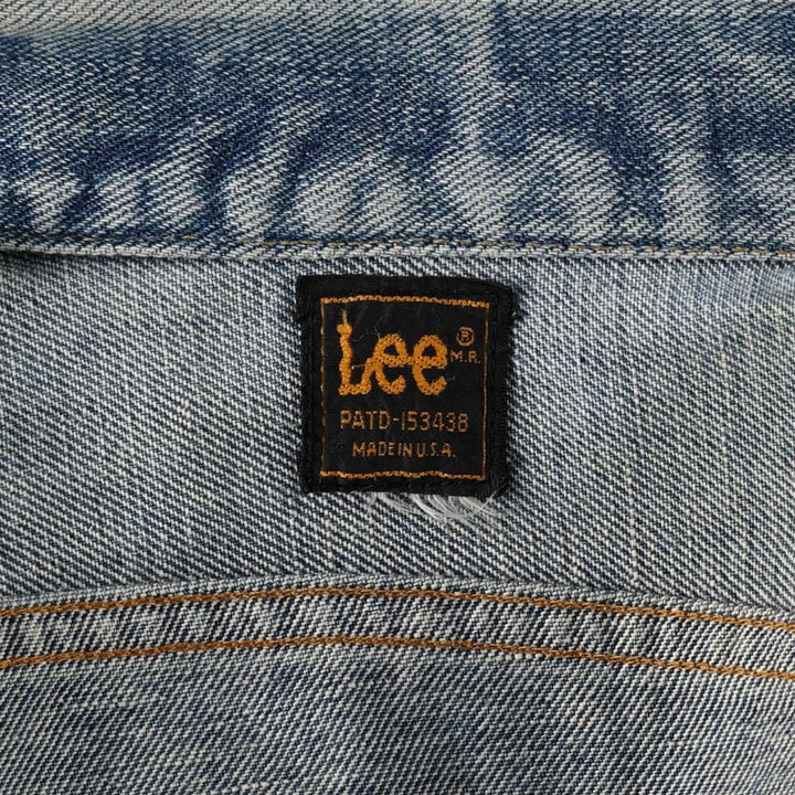 ~1980'S Lee RIDERS denim jacket with fur trim, made in USA, women's size S equivalent, vintage. unclear blue type Vintage Second Hand
