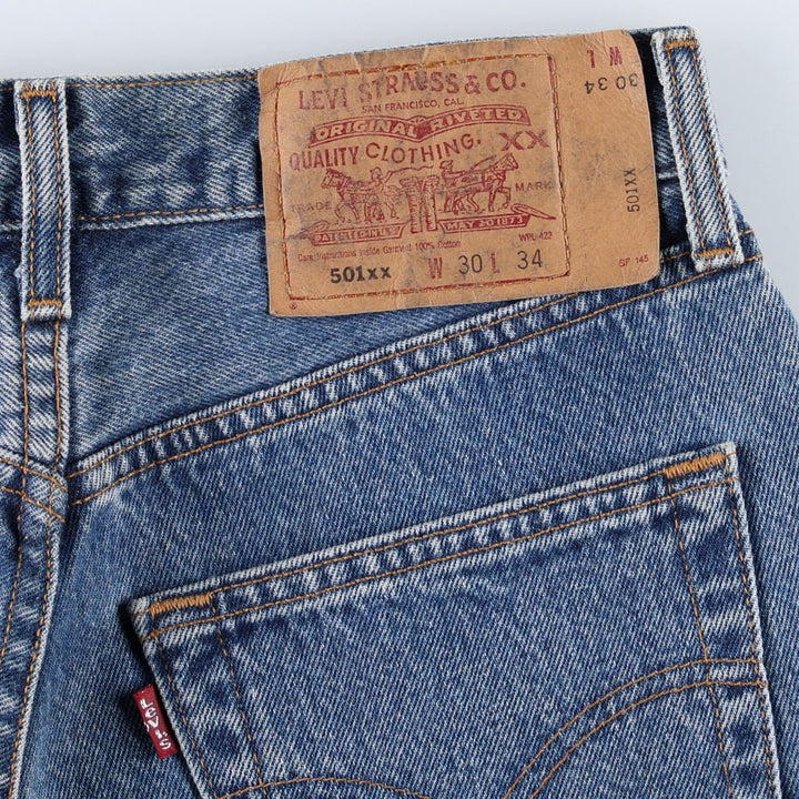 Levi's 501 Straight Denim Pants, Women's Size L (W28) cotton blue type Vintage Second Hand