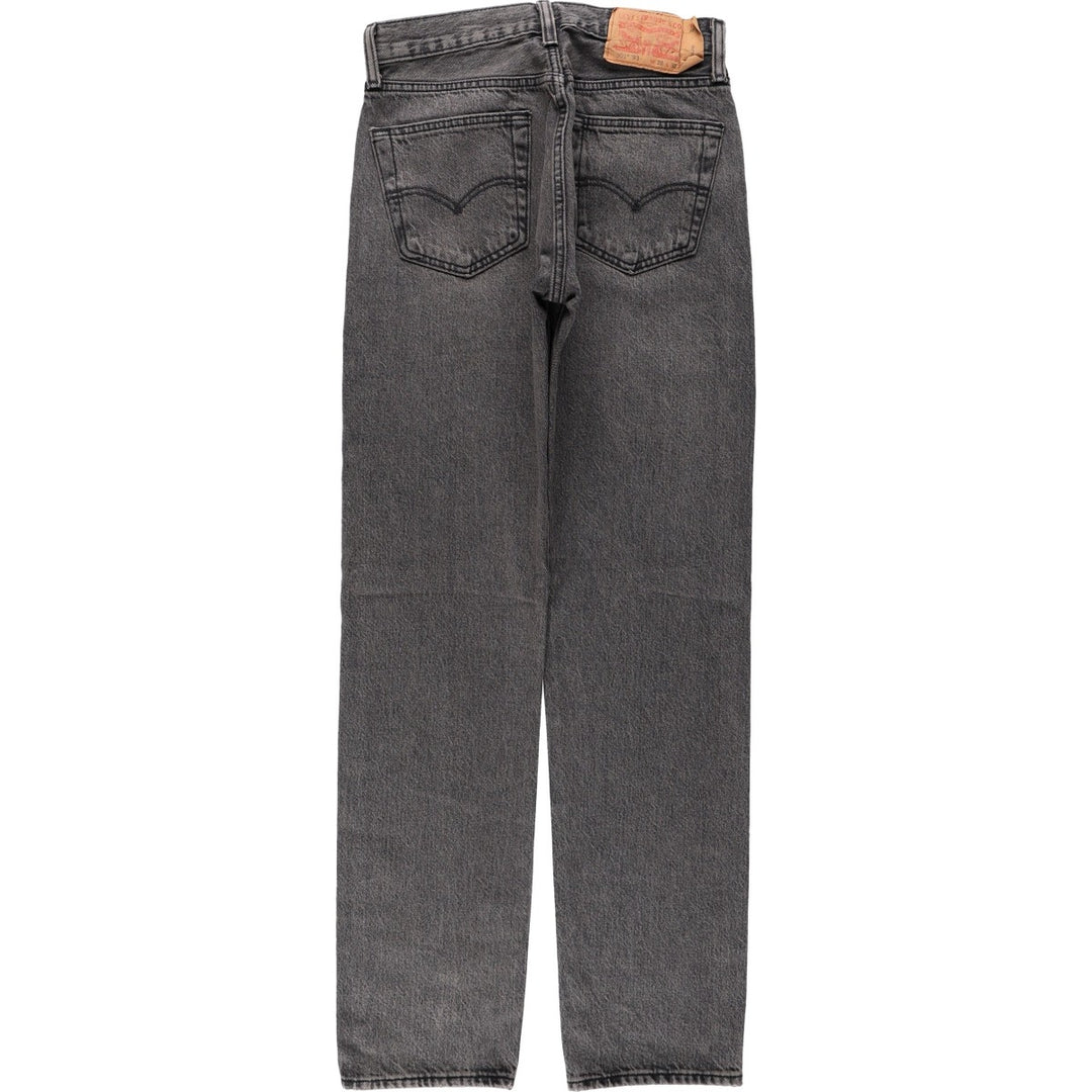 Levi's 501 '93 Black Denim Straight Leg Jeans, Women's Size L (equivalent to W28) cotton black type Vintage Second Hand