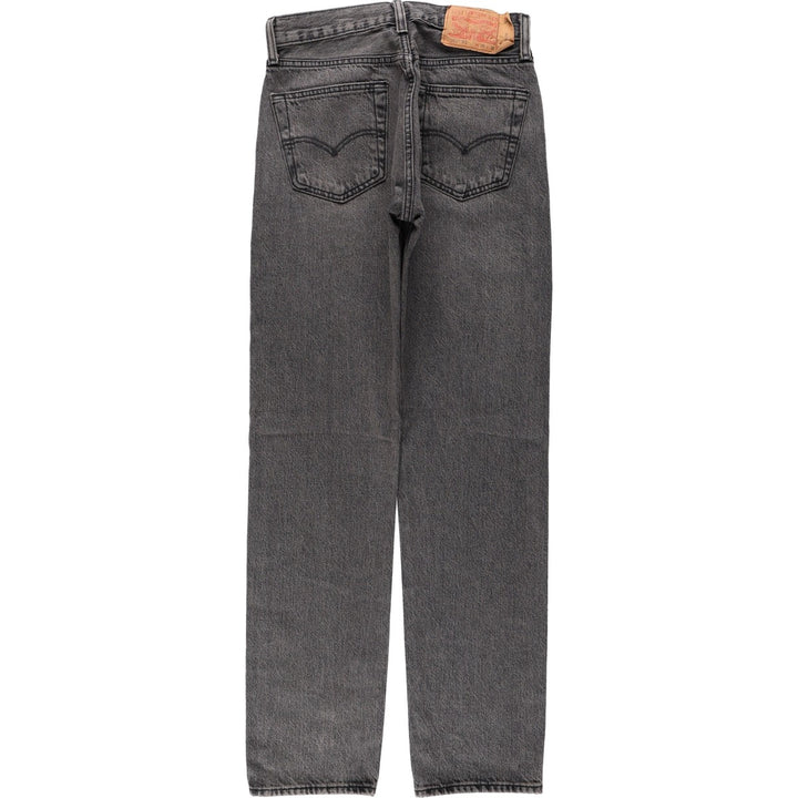 Levi's 501 '93 Black Denim Straight Leg Jeans, Women's Size L (equivalent to W28) cotton black type Vintage Second Hand