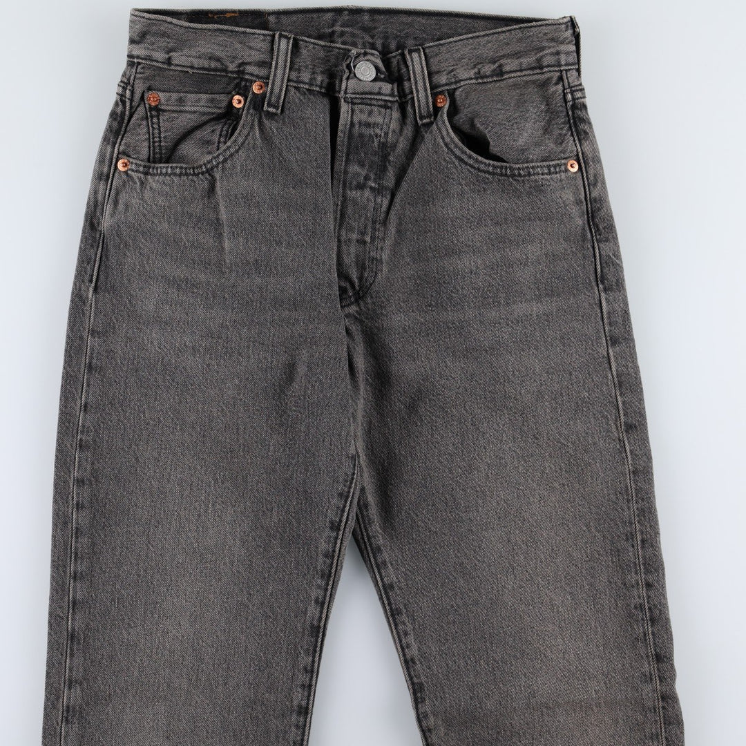 Levi's 501 '93 Black Denim Straight Leg Jeans, Women's Size L (equivalent to W28) cotton black type Vintage Second Hand