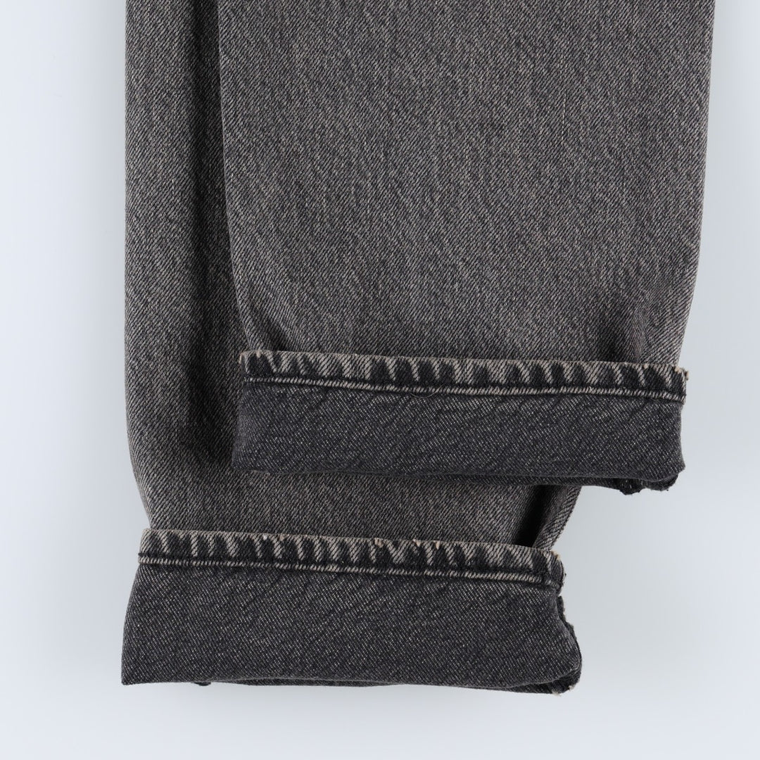 Levi's 501 '93 Black Denim Straight Leg Jeans, Women's Size L (equivalent to W28) cotton black type Vintage Second Hand