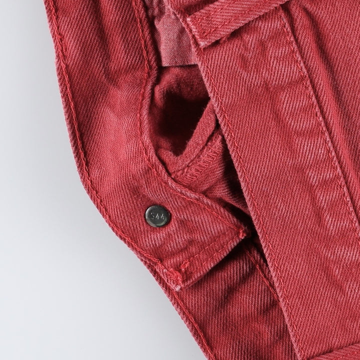 1990'S Levi's 17501-0668 Straight Denim Pants, Made in USA, Women's Size L (equivalent to W30), Vintage cotton red type Vintage Second Hand