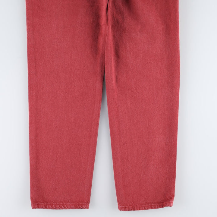 1990'S Levi's 17501-0668 Straight Denim Pants, Made in USA, Women's Size L (equivalent to W30), Vintage cotton red type Vintage Second Hand