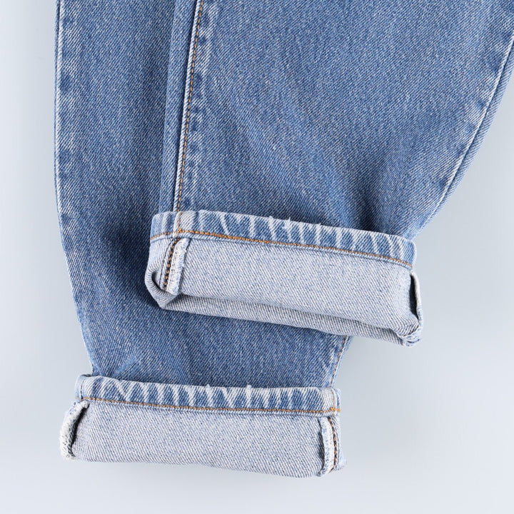 1990'S Levi's 17501-0115 Straight Denim Pants, Made in USA, Women's Size L (equivalent to W27), Vintage cotton blue type Vintage Second Hand