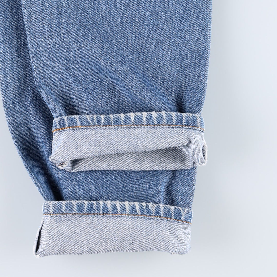 1990'S Levi's 17501-0115 Straight Denim Pants, Made in USA, Women's Size L (equivalent to W27), Vintage cotton blue type Vintage Second Hand