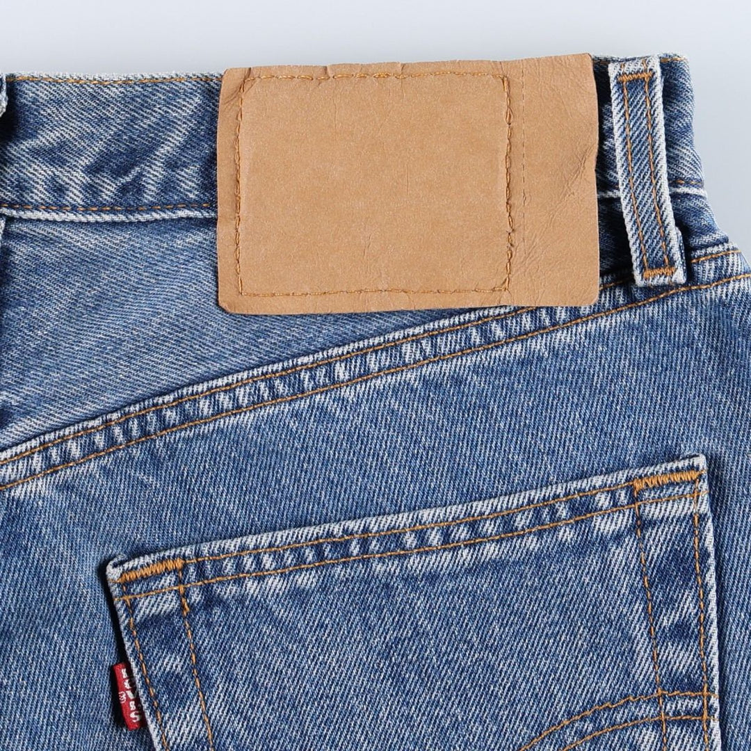 90'S Levi's 501-0193 Straight Denim Pants, Made in USA, Women's Size L (W28), Vintage cotton blue type Vintage Second Hand