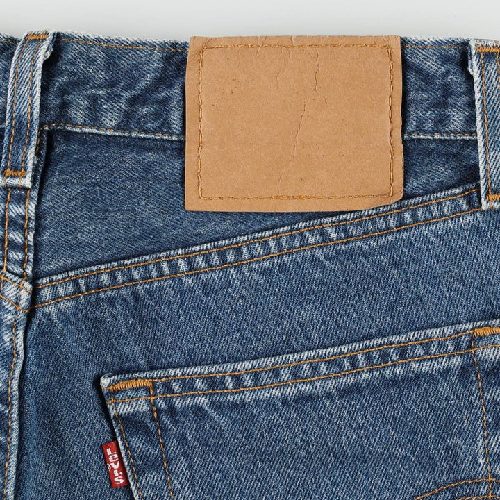 1990'S Levi's 6501-0116 Straight Denim Pants, Made in USA, Women's Size L (equivalent to W27), Vintage cotton blue type Vintage Second Hand