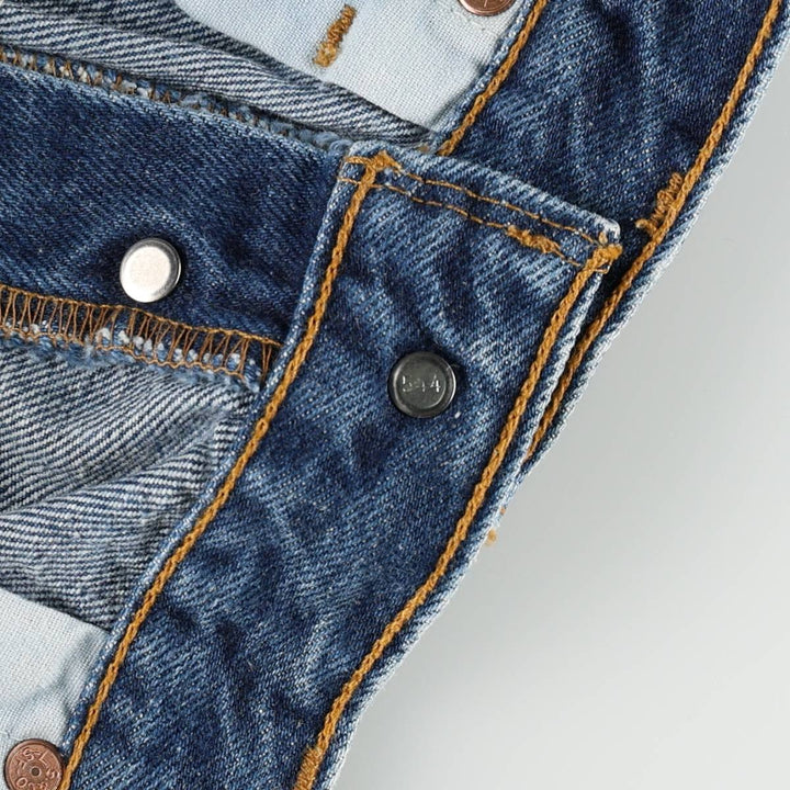 1990'S Levi's 6501-0116 Straight Denim Pants, Made in USA, Women's Size L (equivalent to W27), Vintage cotton blue type Vintage Second Hand