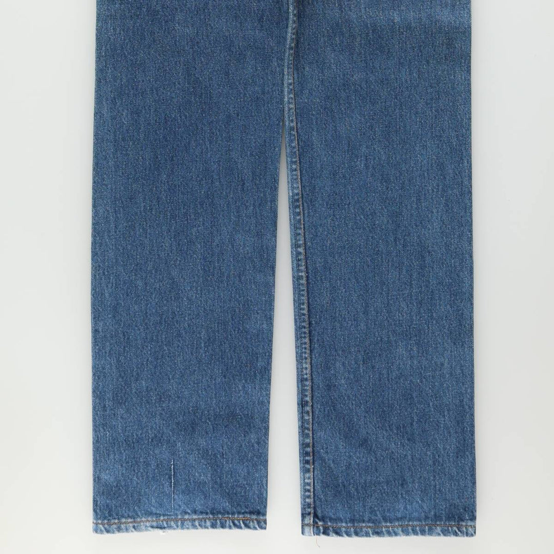 1990'S Levi's 6501-0116 Straight Denim Pants, Made in USA, Women's Size L (equivalent to W27), Vintage cotton blue type Vintage Second Hand