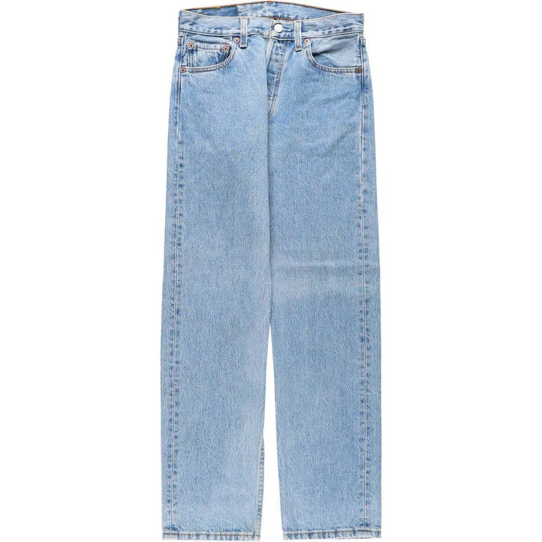 1990'S Levi's 501-0134 Straight Denim Pants, Made in USA, Women's Size L (equivalent to W28), Vintage cotton blue type Vintage Second Hand