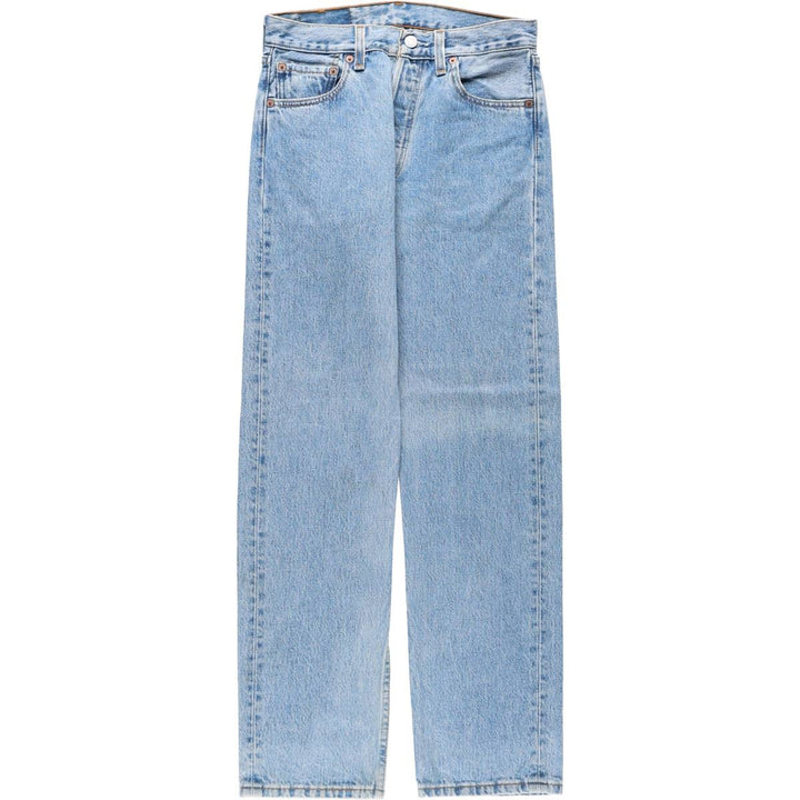 1990'S Levi's 501-0134 Straight Denim Pants, Made in USA, Women's Size L (equivalent to W28), Vintage cotton blue type Vintage Second Hand