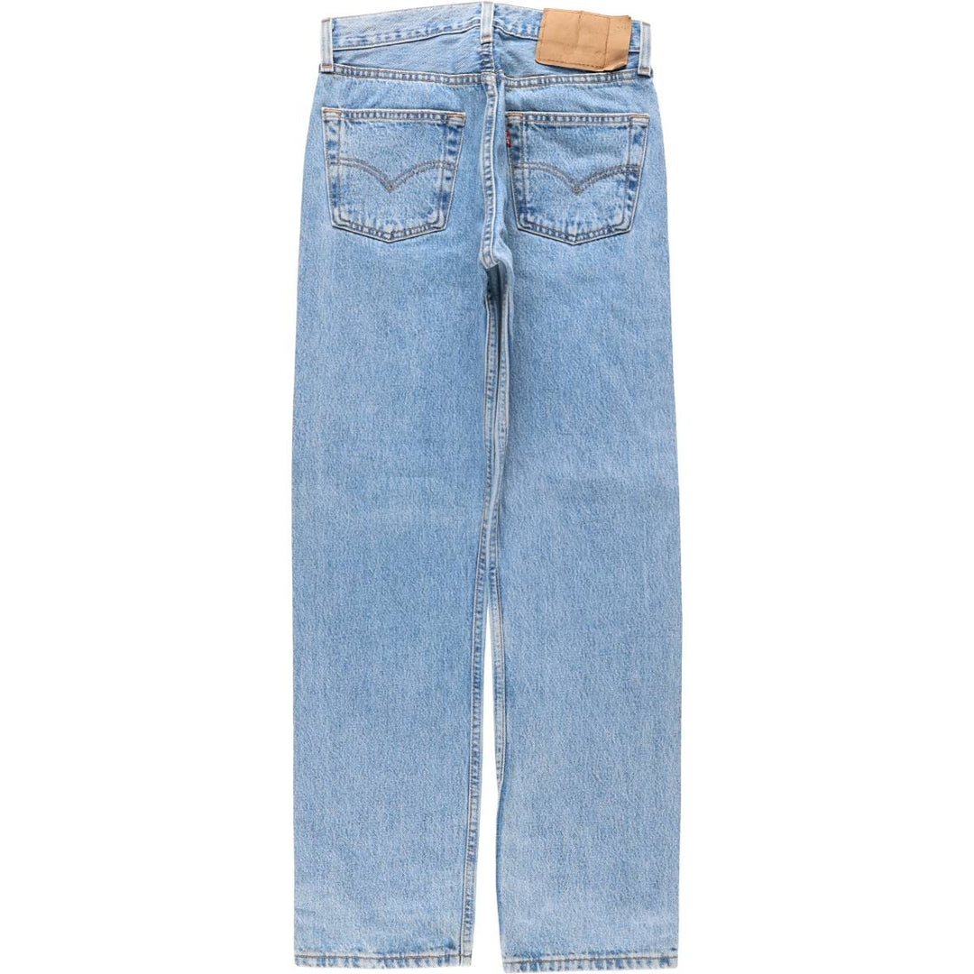 1990'S Levi's 501-0134 Straight Denim Pants, Made in USA, Women's Size L (equivalent to W28), Vintage cotton blue type Vintage Second Hand