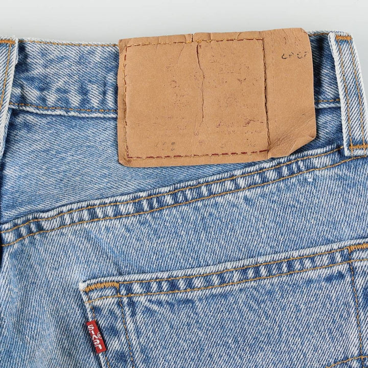 1990'S Levi's 501-0134 Straight Denim Pants, Made in USA, Women's Size L (equivalent to W28), Vintage cotton blue type Vintage Second Hand