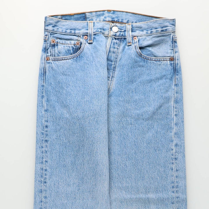 1990'S Levi's 501-0134 Straight Denim Pants, Made in USA, Women's Size L (equivalent to W28), Vintage cotton blue type Vintage Second Hand