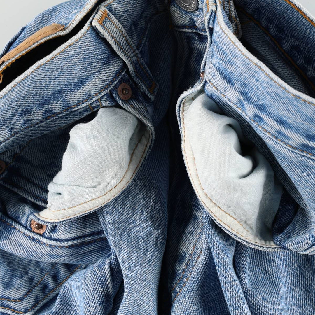 1990'S Levi's 501-0134 Straight Denim Pants, Made in USA, Women's Size L (equivalent to W28), Vintage cotton blue type Vintage Second Hand