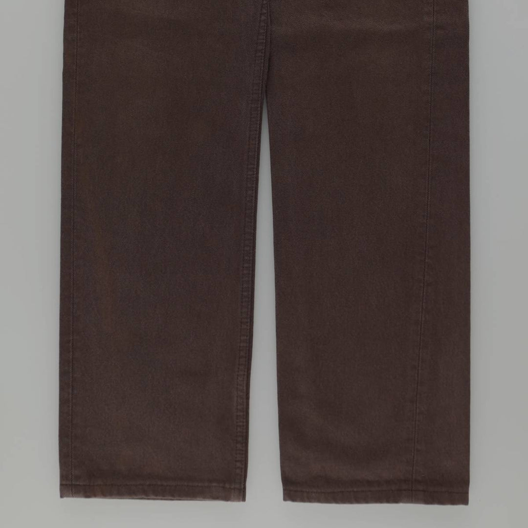 Levi's 501 Euro Model Straight Denim Pants, Women's Size L (W28 equivalent) cotton dark chocolate Vintage Second Hand